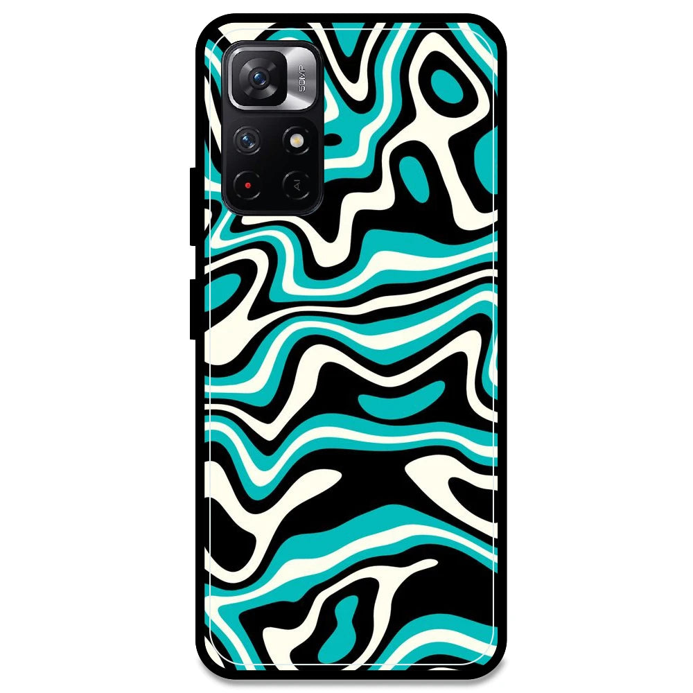 Blue & Black Waves - Armor Case For Redmi Models Redmi Note 11T