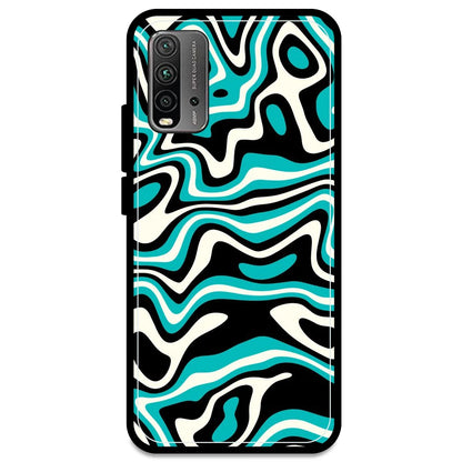 Blue & Black Waves - Armor Case For Redmi Models Redmi Note 9 Power