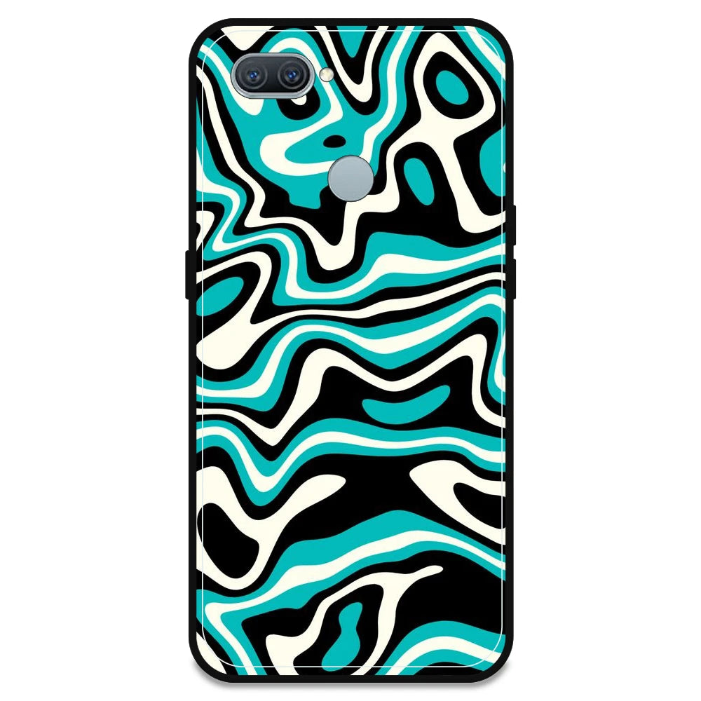 Blue & Black Waves - Armor Case For Oppo Models Oppo A11K