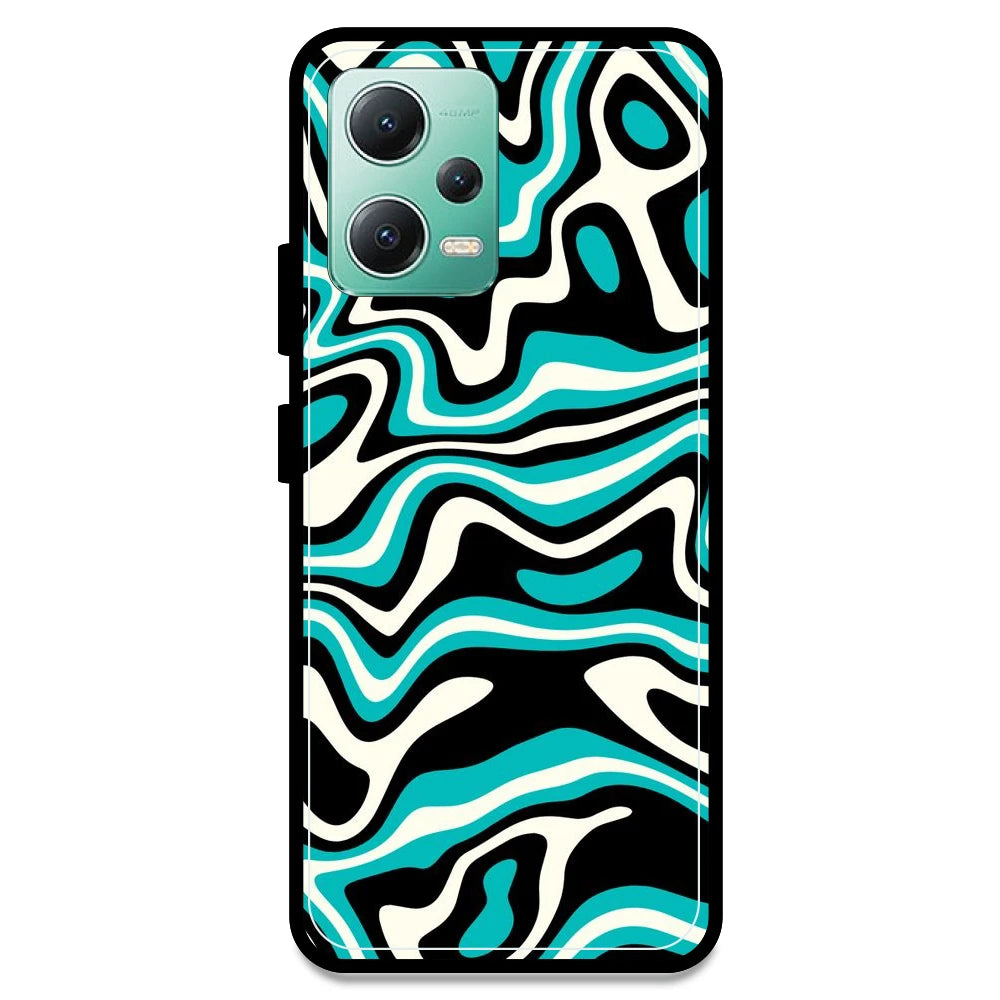 Blue & Black Waves - Armor Case For Redmi Models Redmi Note 12