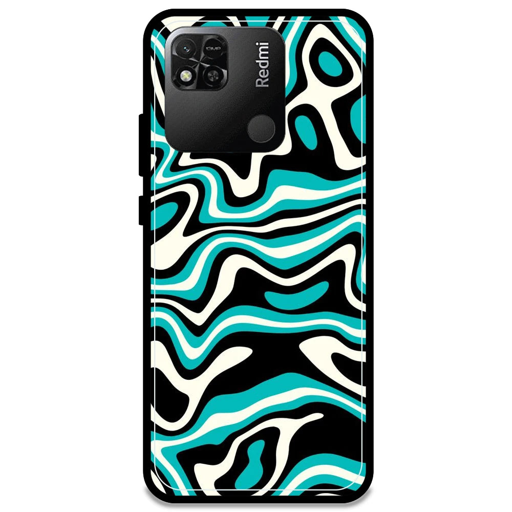 Blue & Black Waves - Armor Case For Redmi Models Redmi Note 10A