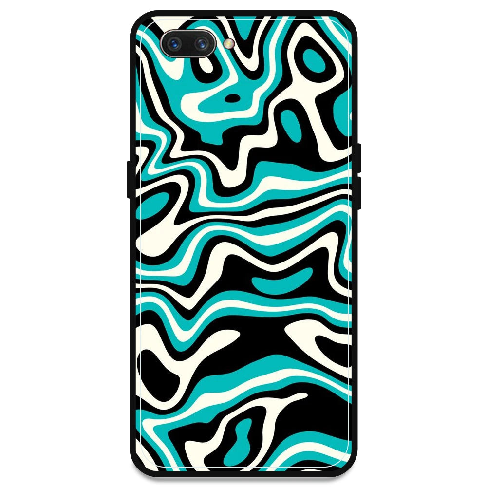 Blue & Black Waves - Armor Case For Oppo Models Oppo A3s