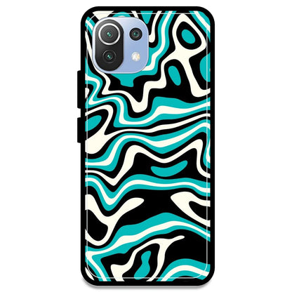 Blue & Black Waves - Armor Case For Redmi Models Redmi Note 11 Lite