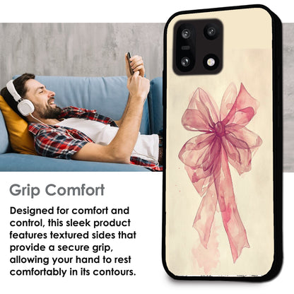 Pretty Pink Bows - Glossy Metal Silicone Cases for Oneplus