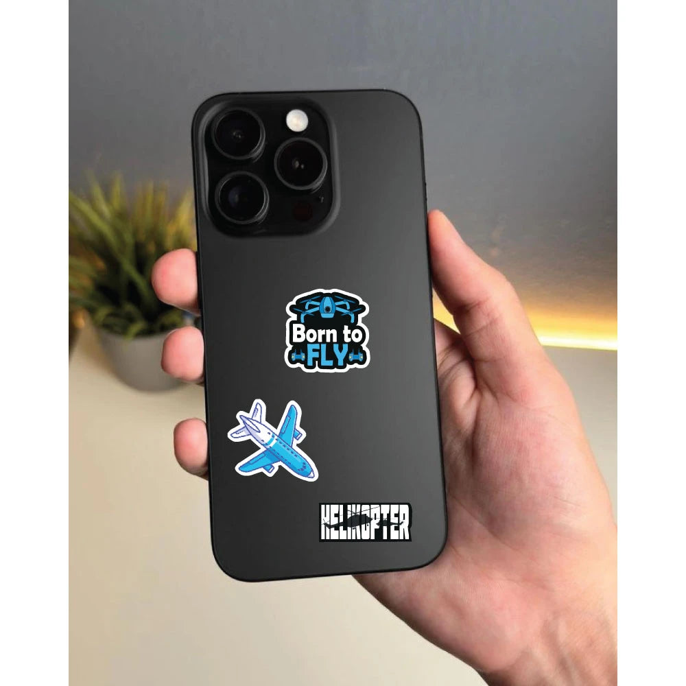 Aviation Stickers Pack – 42+ Airplane Pilot Stickers Infographic