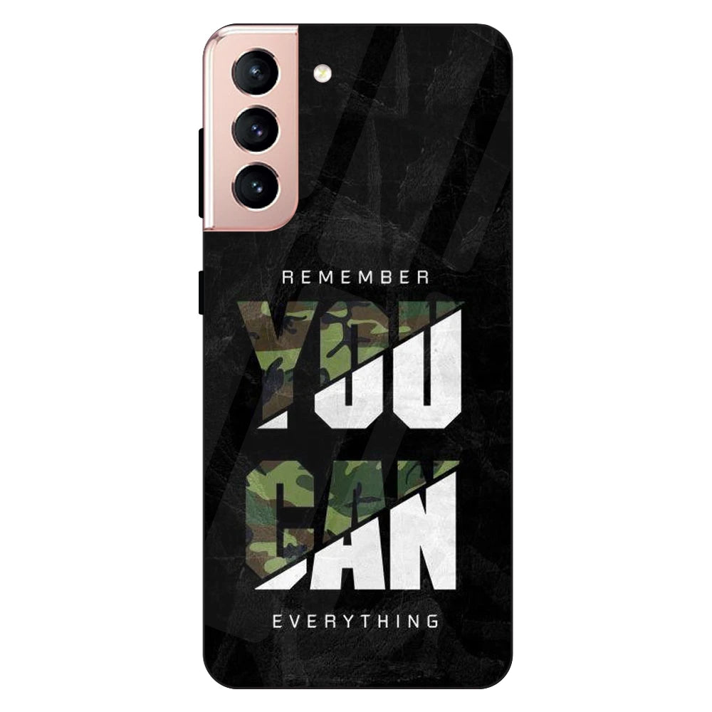 You Can Do Everything - Glass Case For Samsung Models