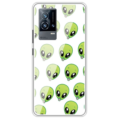 Alien - Clear Printed Silicone Case For iQOO Models