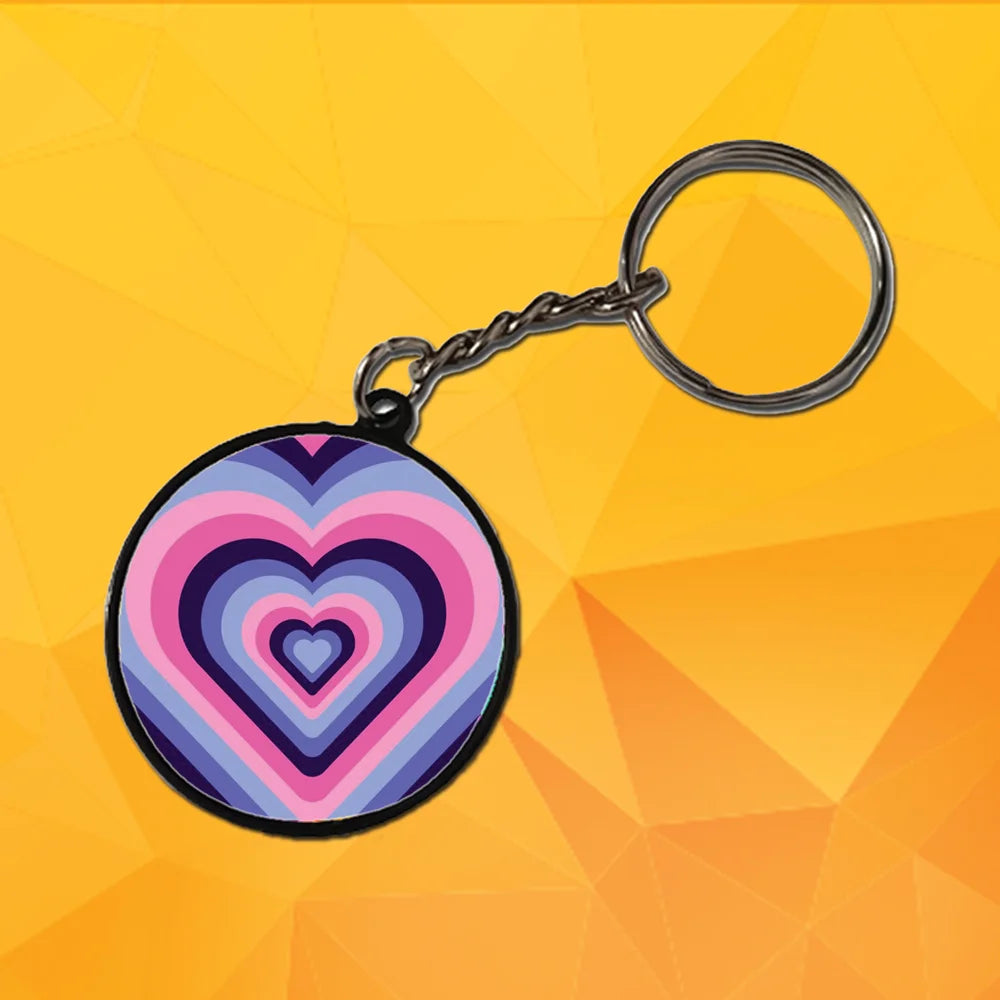 Mix - A Combo Of 4 Black Border Keychains