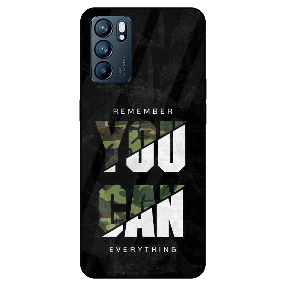 You Can Do Everything - Glass Case For Oppo Models