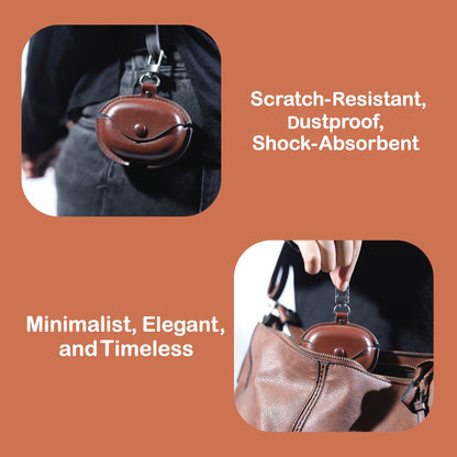 Dark Brown - Universal Earpod Pouch Infographic
