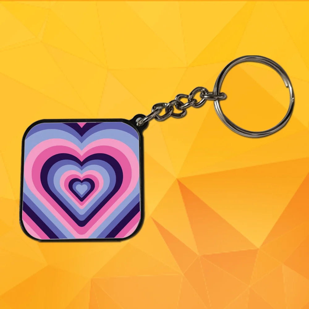 Mix - A Combo Of 4 Black Border Keychains