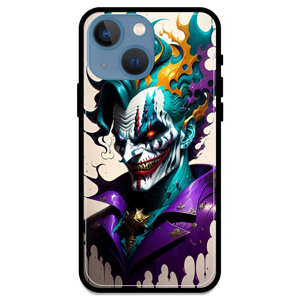 Devilish Joker - Glossy Metal Silicone Case For Apple iPhone Models- Apple iPhone 13 mini