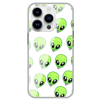 Alien- Clear Printed Case For Apple iPhone Models