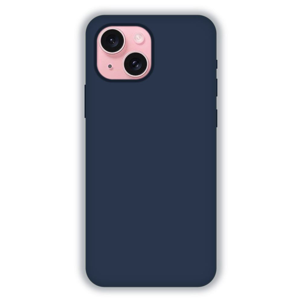 Deep Navy Liquid Silicon Case For Apple iPhone Models Rich text editor Description