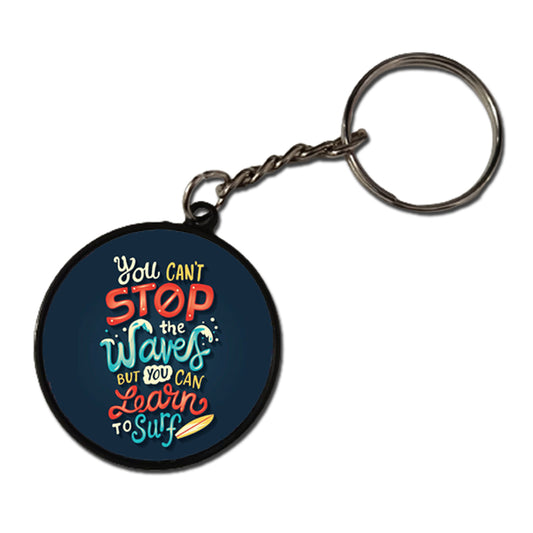 Learn To Surf - Keychain circle