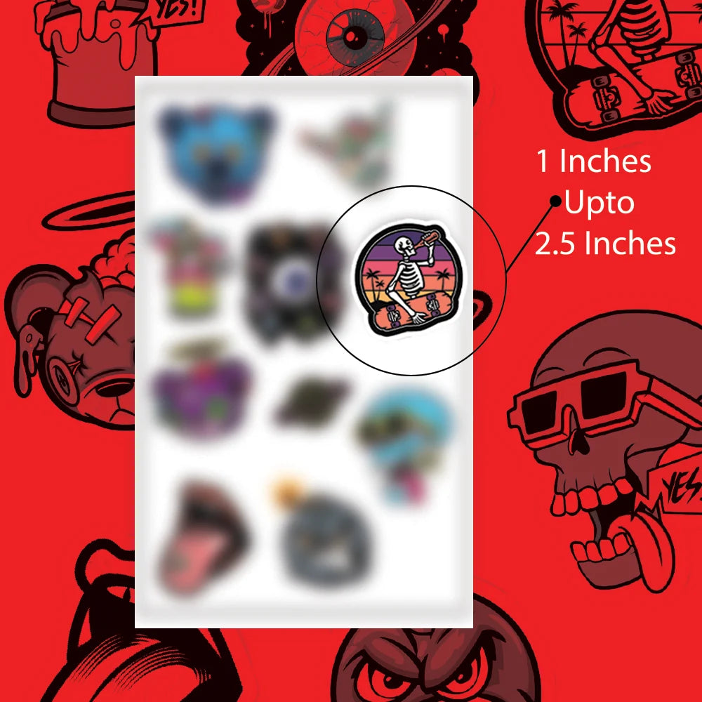 Psychedelic Themed Stickers infographic