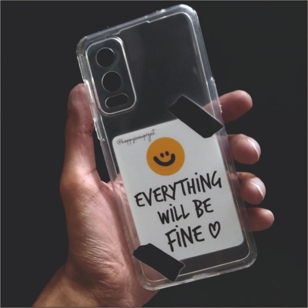 Everything Is Fine Clear Printed Silicon Case - OnePlus Nord 2