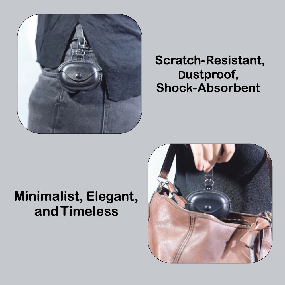 Black - Universal Earpod Pouch Infographic
