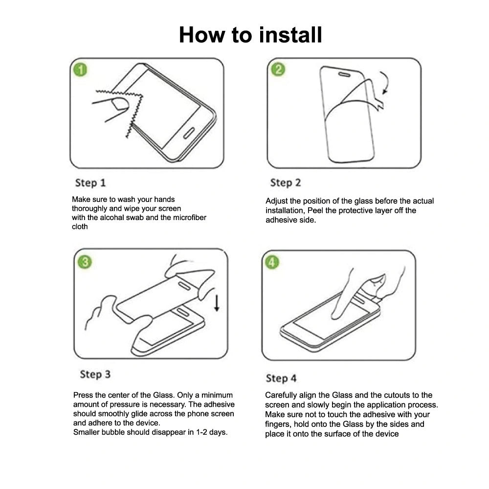 11 HD Tempered Glass For Apple iPhone Models infographic