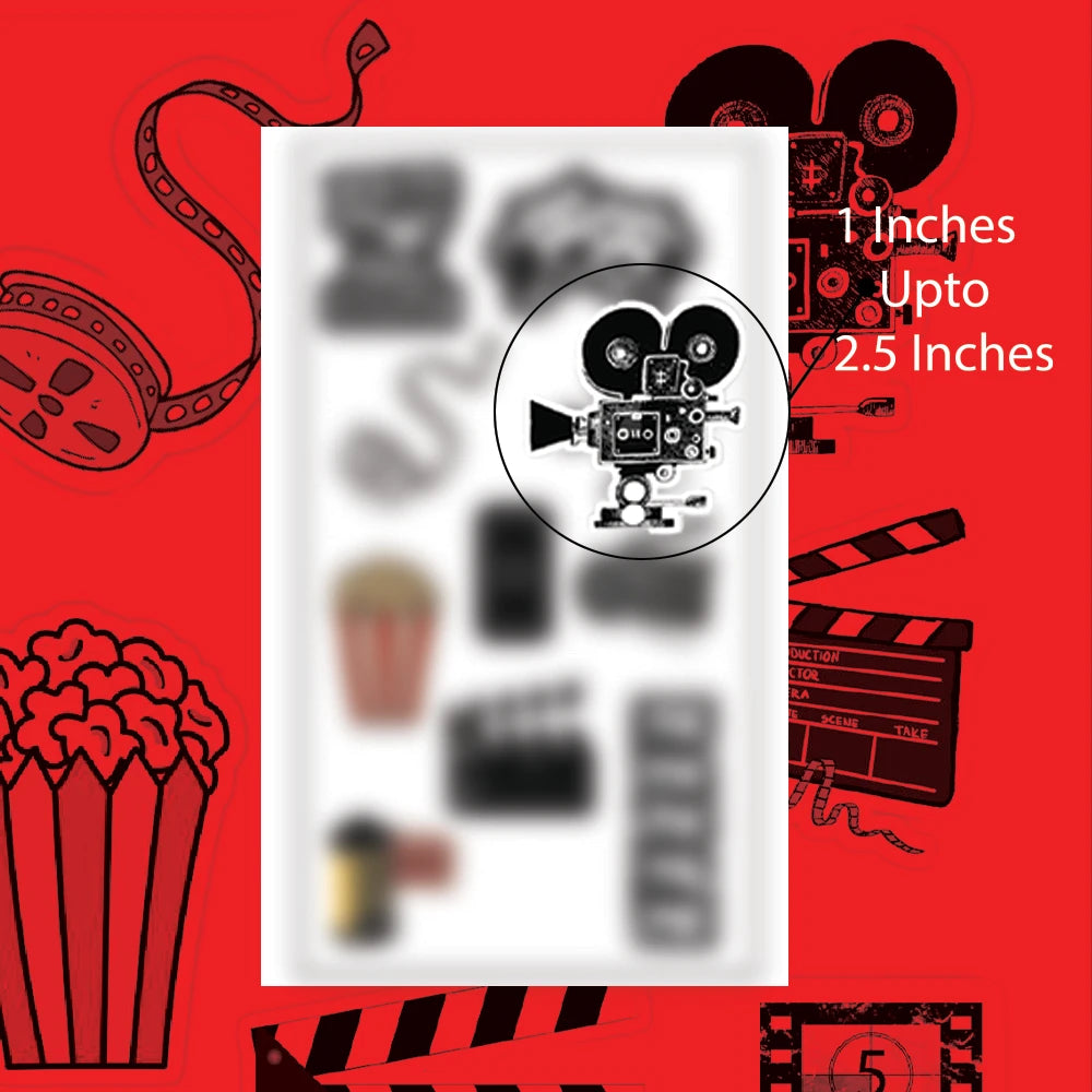 Cinema Themed Stickers infographic