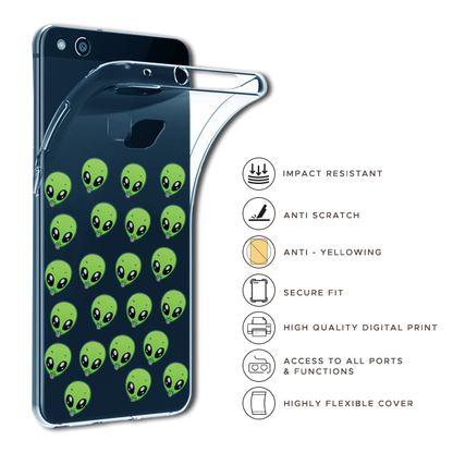 Alien - Clear Printed Case For Google Models Infographics
