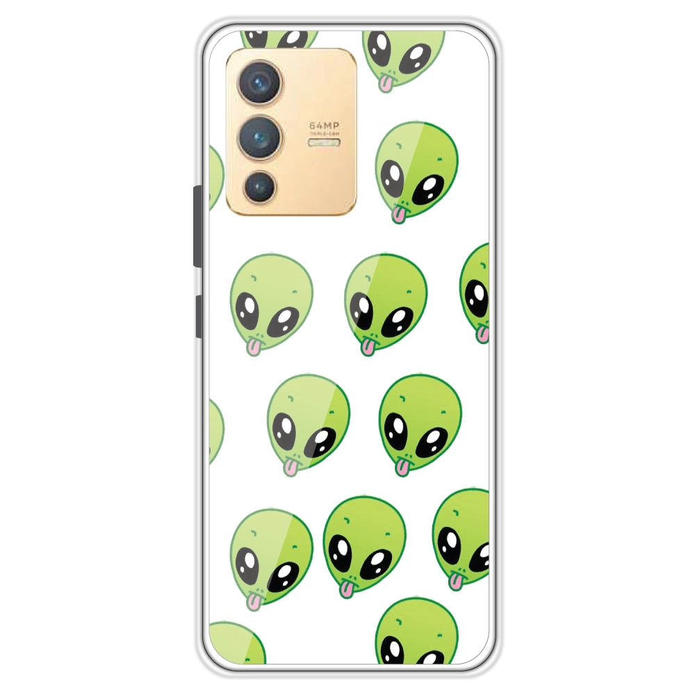 Alien - Clear Printed Case For Vivo Models