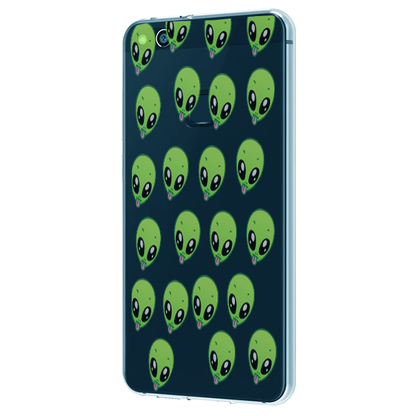 Alien- Clear Printed Case For iPhone Models