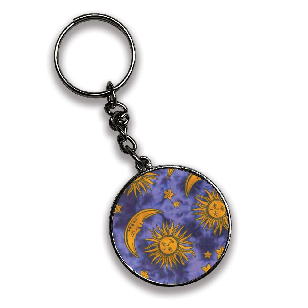 Sun - A Combo Of 4 Silver Border Keychains