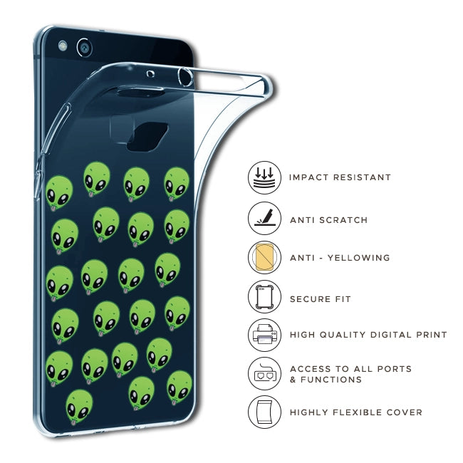 Alien - Clear Printed Case For Redmi Models Infographics