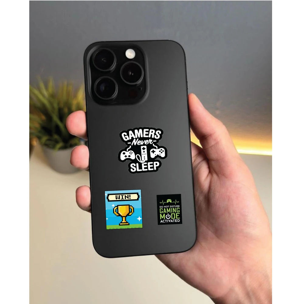 Gaming Stickers Pack – 42+ Waterproof Gamer Stickers Infographic