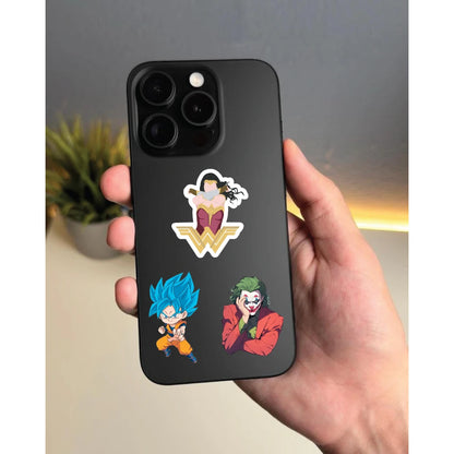 Anime Superhero Stickers Pack – 40 Waterproof Stickers Infographic