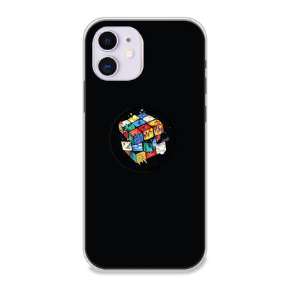 Rainbow Cube - Silicone Grip Case For Apple iPhone Models iPhone 11