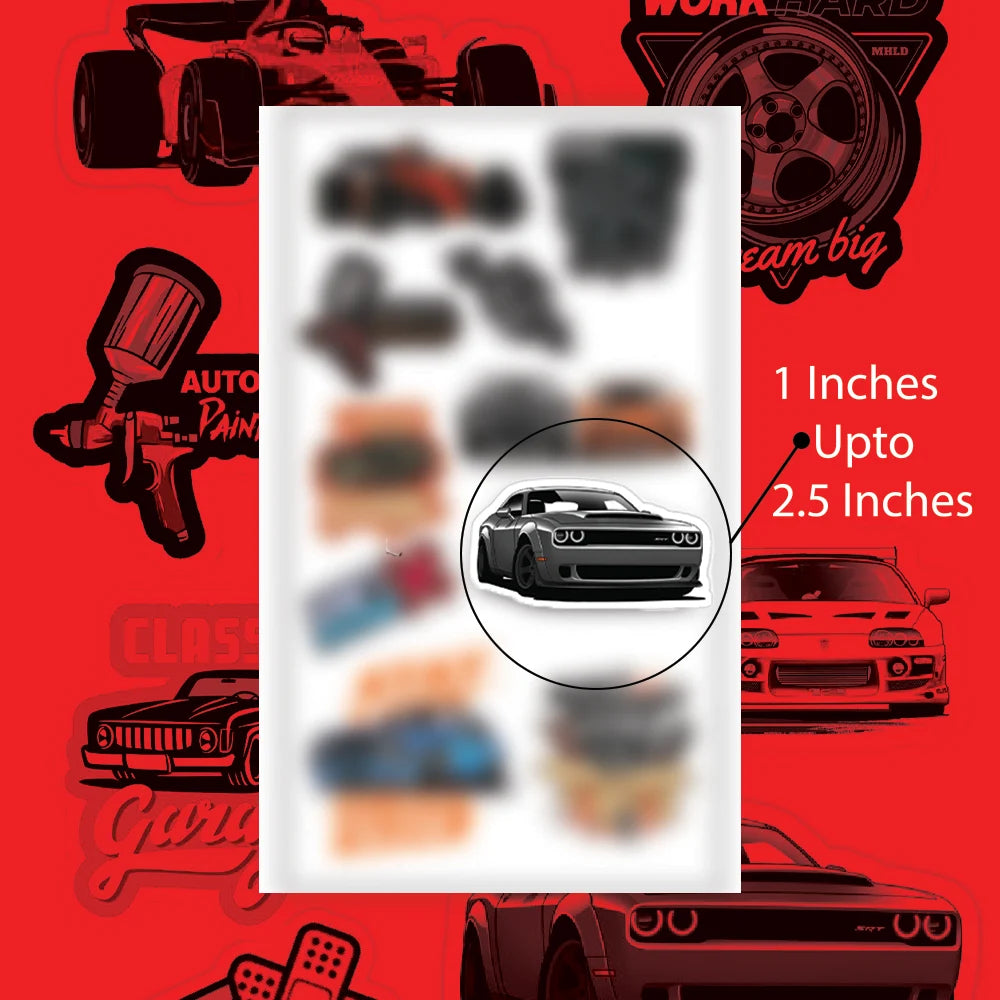 Cars Themed Stickers infographic