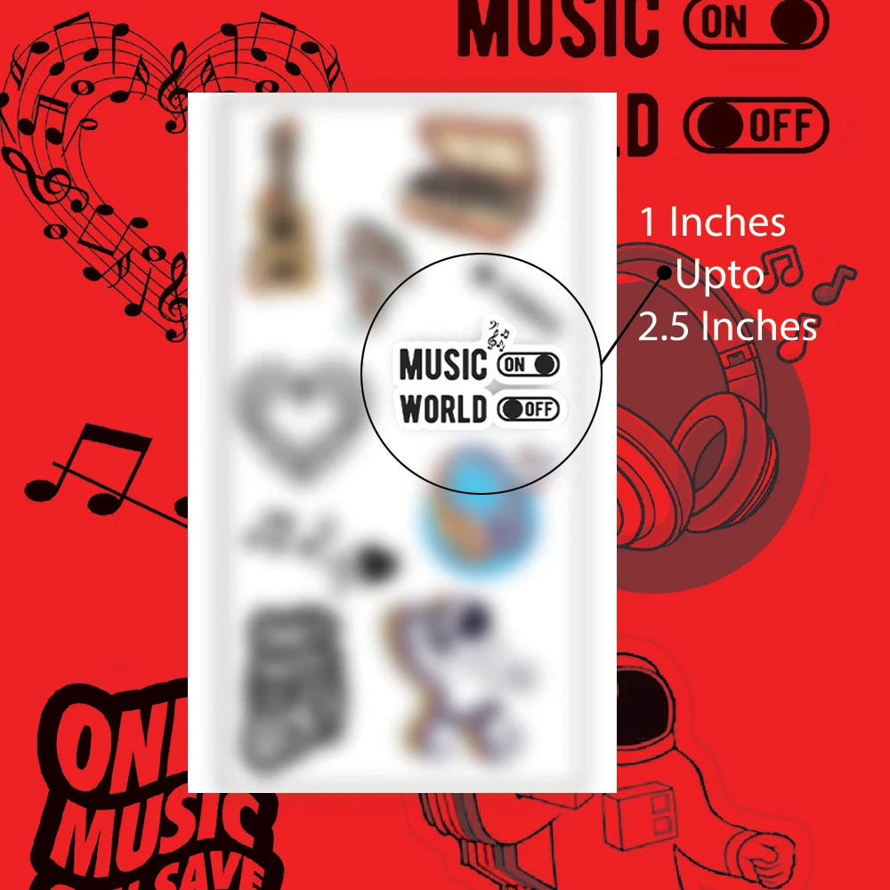 Music Themed Stickers infographic