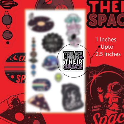 Space Themed Stickers infographic