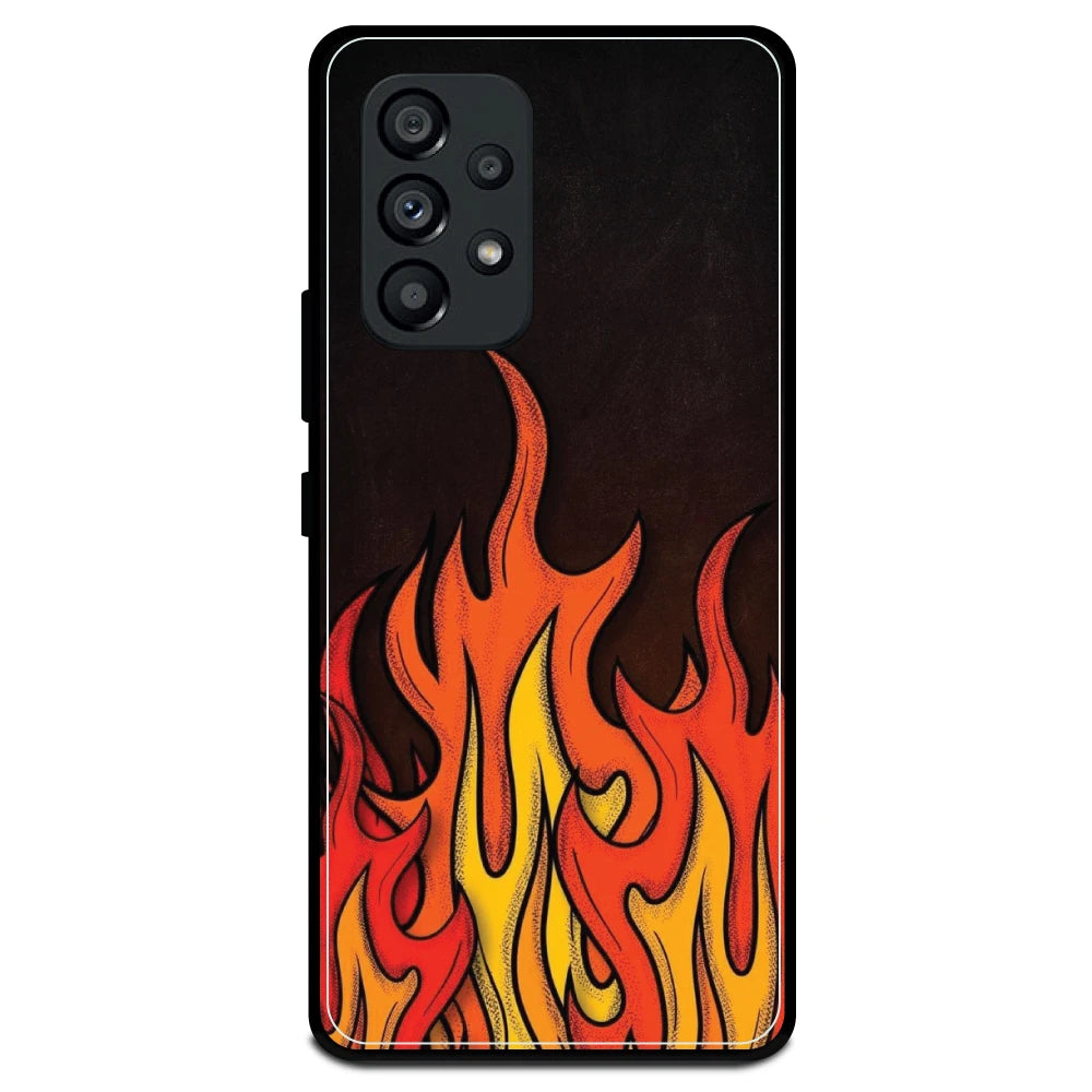 Flames - Armor Case For Samsung Models Samsung A53 5G