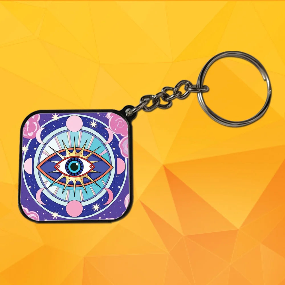 Sun - A Combo Of 4 Black Border Keychains