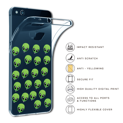 Alien - Clear Printed Case For Poco Models infographic