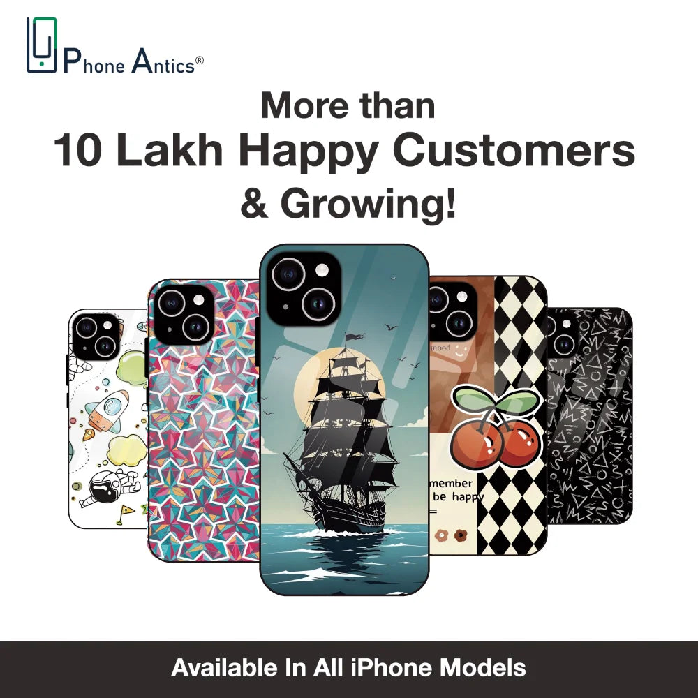 Black Graphic Street Art - Glass Case For Apple iPhone Infographic