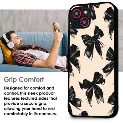 'Patchwork Positivity - Glossy Metal Silicone Case For Apple iPhone Infographic