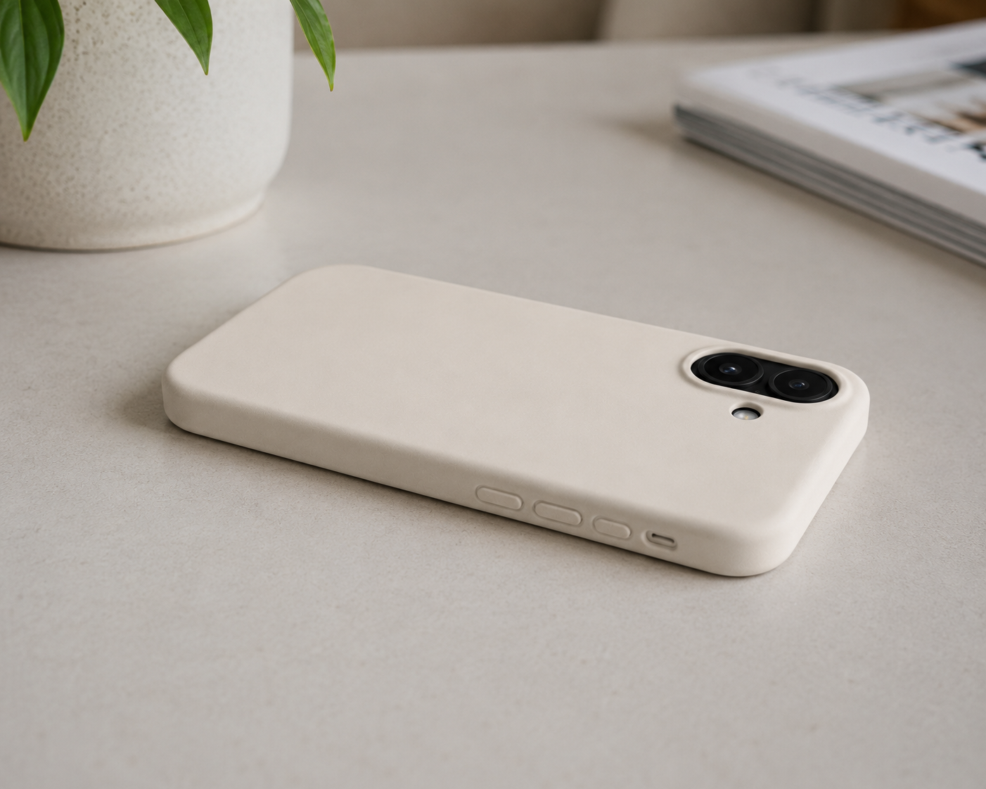 White Liquid Silicone Case For Apple iPhone Models