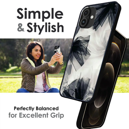 'Satin Bows - Glossy Metal Silicone Case For Apple iPhone Infographic