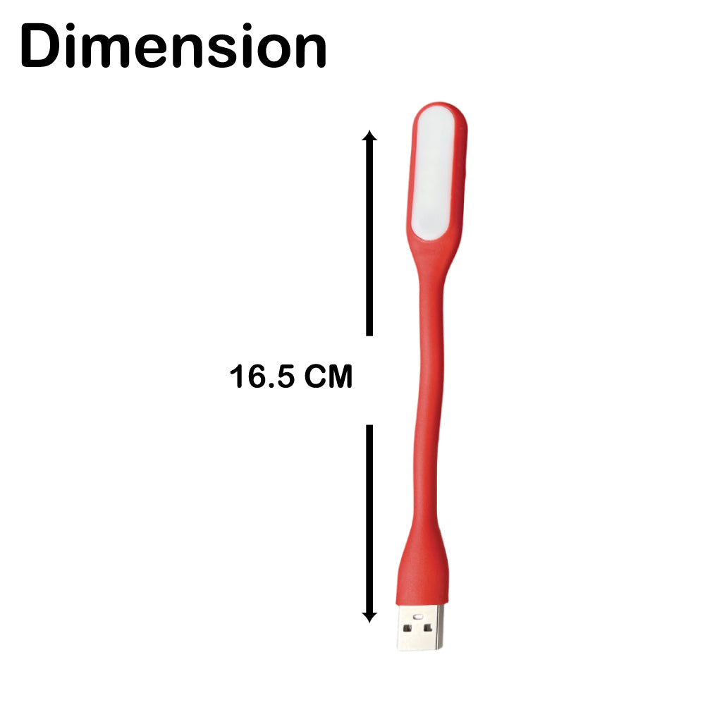 Pack of 2 USB LED Flexible Reading Lamp – Portable Plug & Play Night Light for Laptop, PC, Study, Travel Infographic