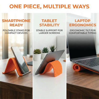 Foldable Phone and Tablet Stand with Anti-Slip Pad