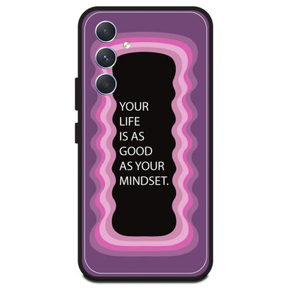 'Your Life Is As Good As Your Mindset' - Pink Armor Case For Samsung Models Samsung A54 5G