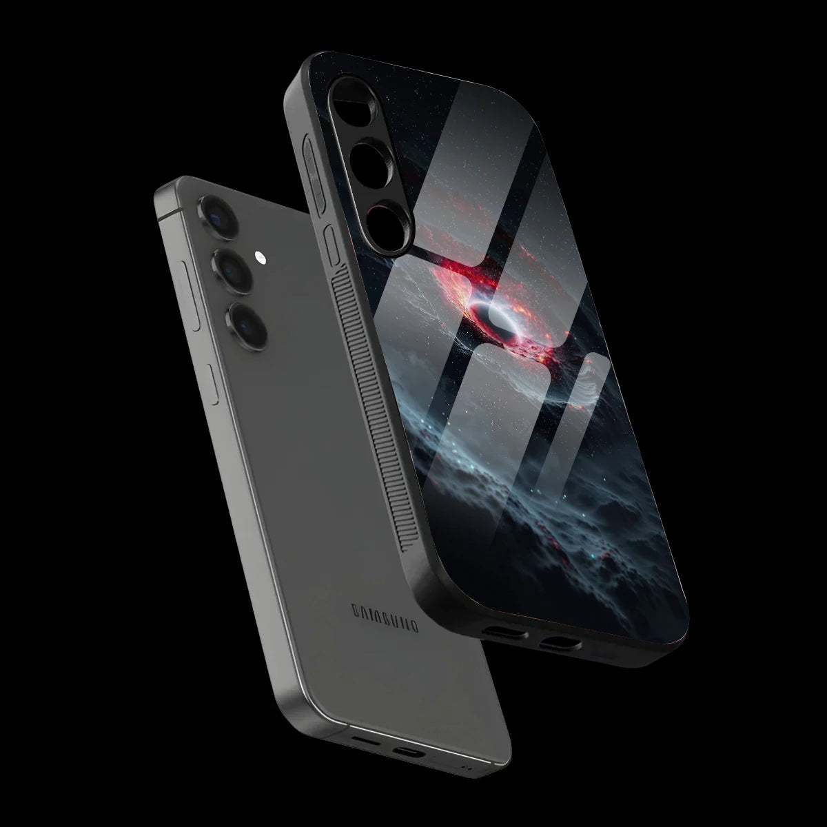 Cosmic Black Hole - Glass Case For Samsung Galaxy Infographic