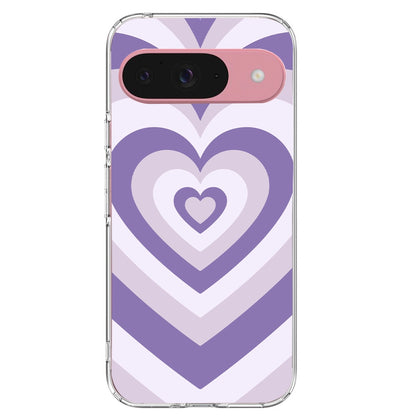 Dark Purple Hearts - Printed Silicone Case For Google Pixel Infographic