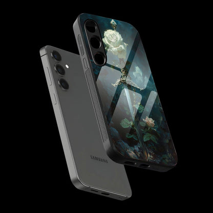 Mystic Sword Rose - Glass Case For Samsung Galaxy Infographic