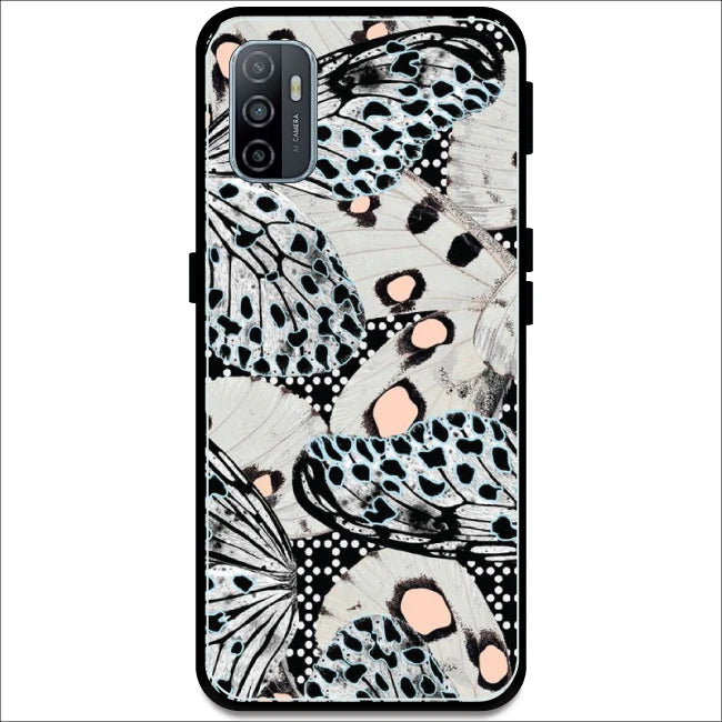 White Butterflies - Armor Case For Oppo Models Oppo A53 2020