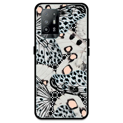 White Butterflies - Armor Case For Oppo Models  Oppo A94 5G